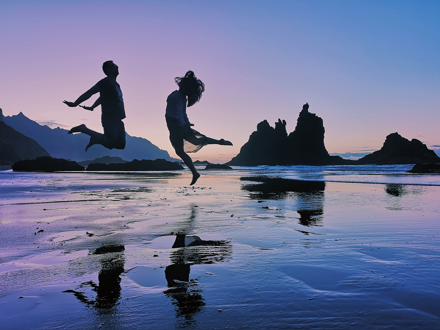 dónde ver las mejores puestas de sol de tenerife - Playa de Benijo